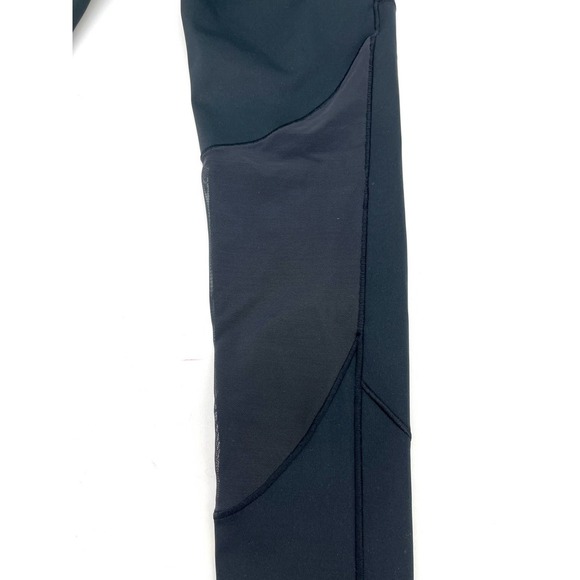 Adidas Women's Black Running Training Mesh Yoga Gym Tights XS NEW - Picture 2 of 4